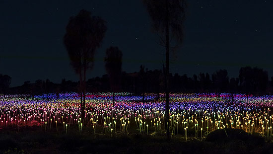 australia uluru fieldoflight