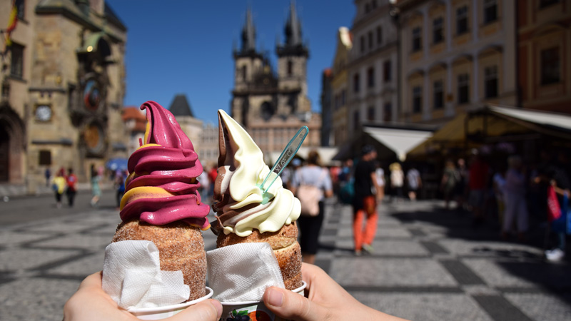 Trdelnik Ice Cream Prgue Czech Republic 2