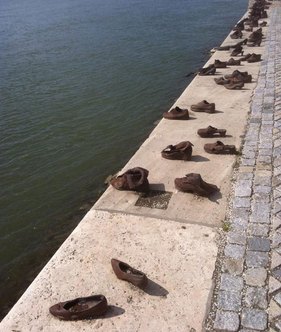 Shoes on Danube Promenade