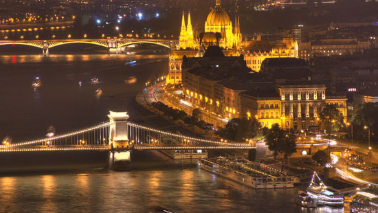 Danube at night