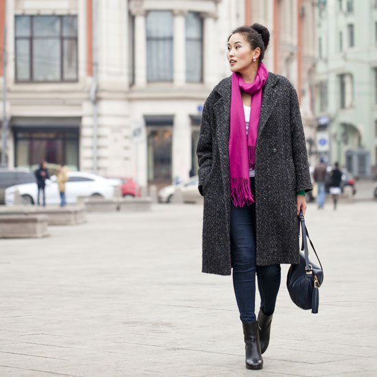 stylish woman in Europe