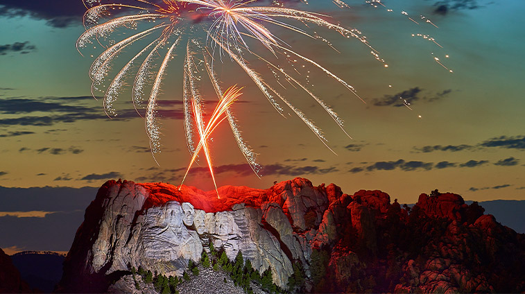 Mount Rushmore Fireworks