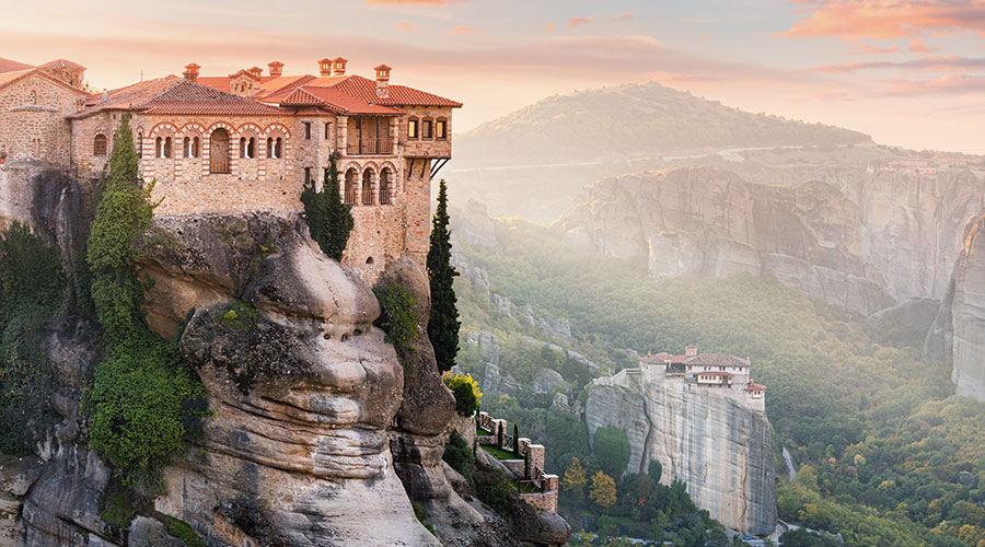 greece fall mountains