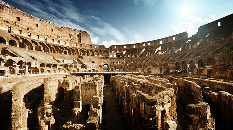 the Colosseum