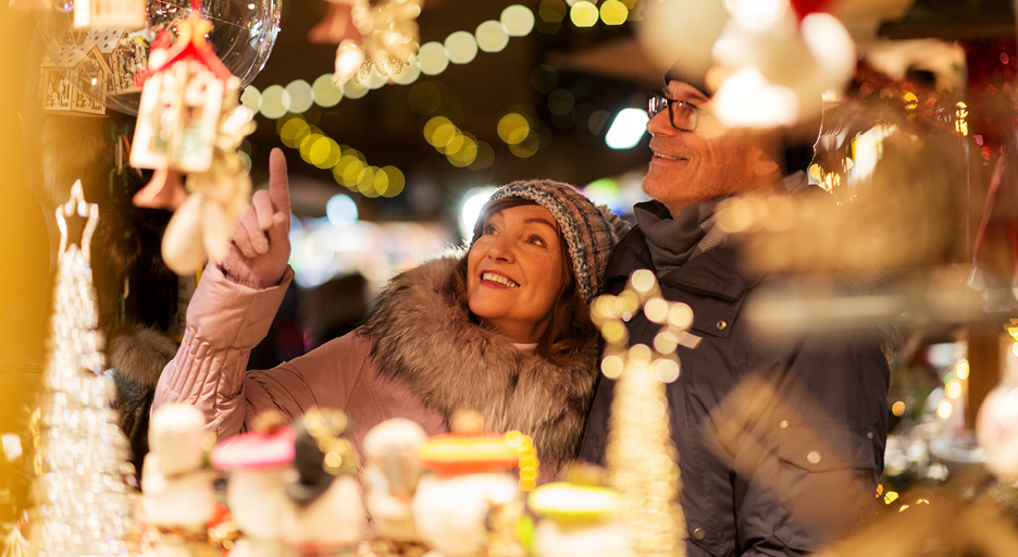 Couple at Christmas Market