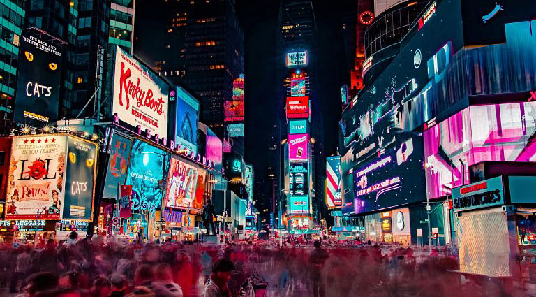 Times Square NYC at night