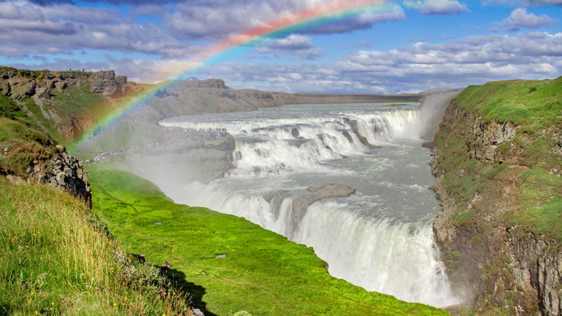 gulfoss waterfall iceland