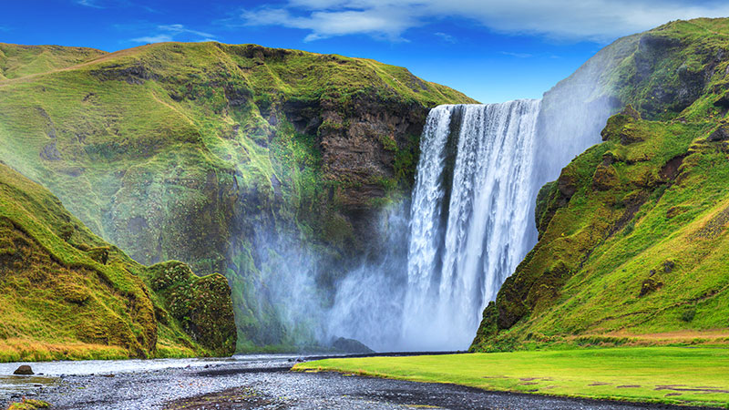 skogafoss waterfall iceland