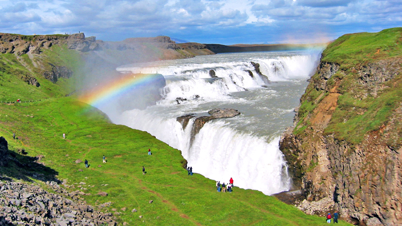 Gullfoss waterfall Iceland