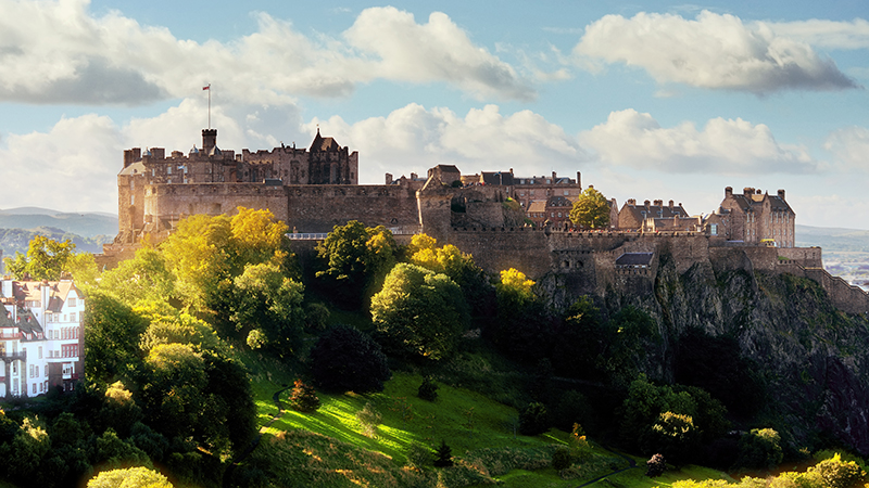 Edinburgh castle Scotland UK