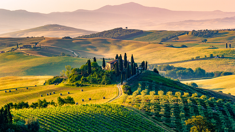 Val d Orcia Tuscany Italy