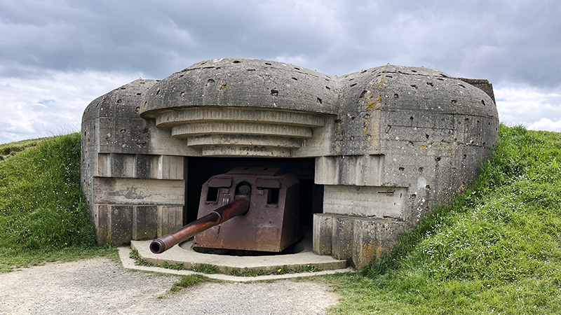 German Artillery Longues sur Mer Normandy France 1