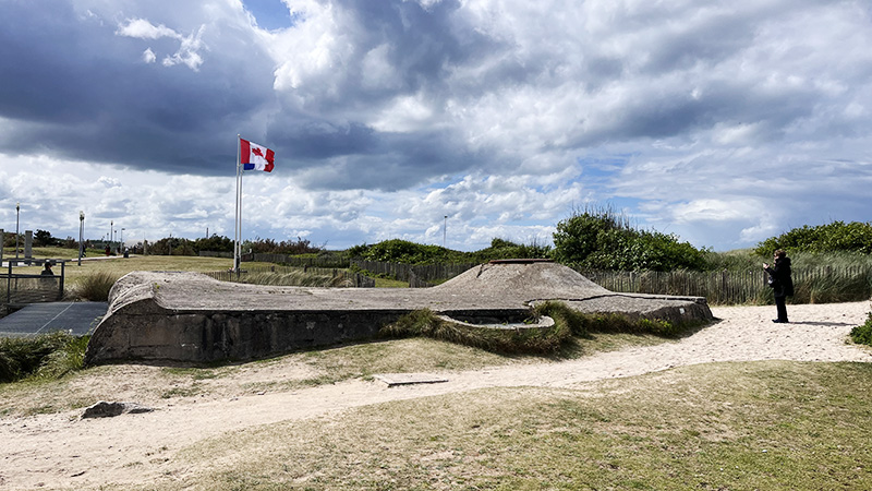 German Mortor Pit Bunker Juno Beach Normandy France