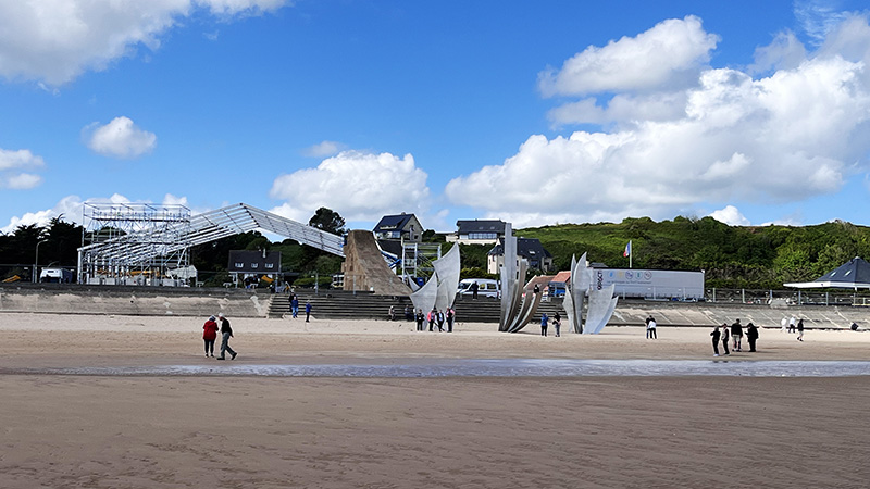 Reviewing Stand Omaha Beach Normandy France