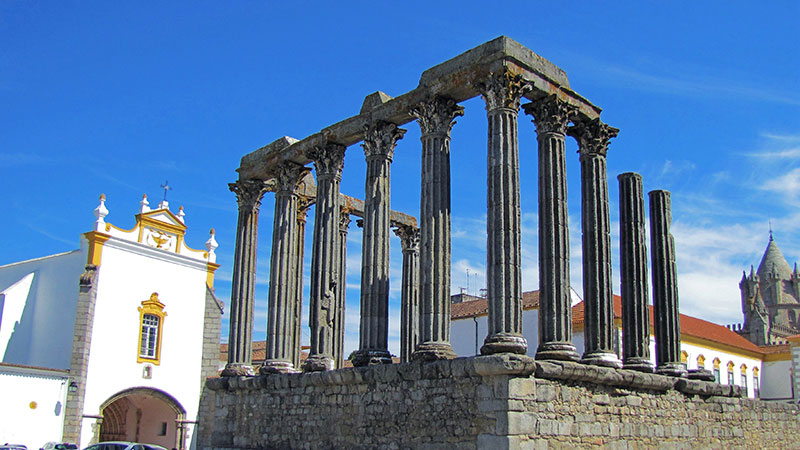 Evora Temple of Diane Portugal