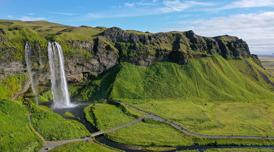 Iceland waterfall