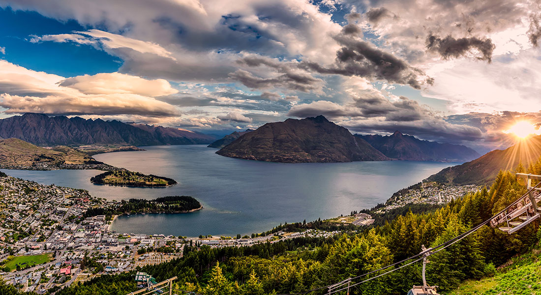 Queenstown New Zealand Sunset