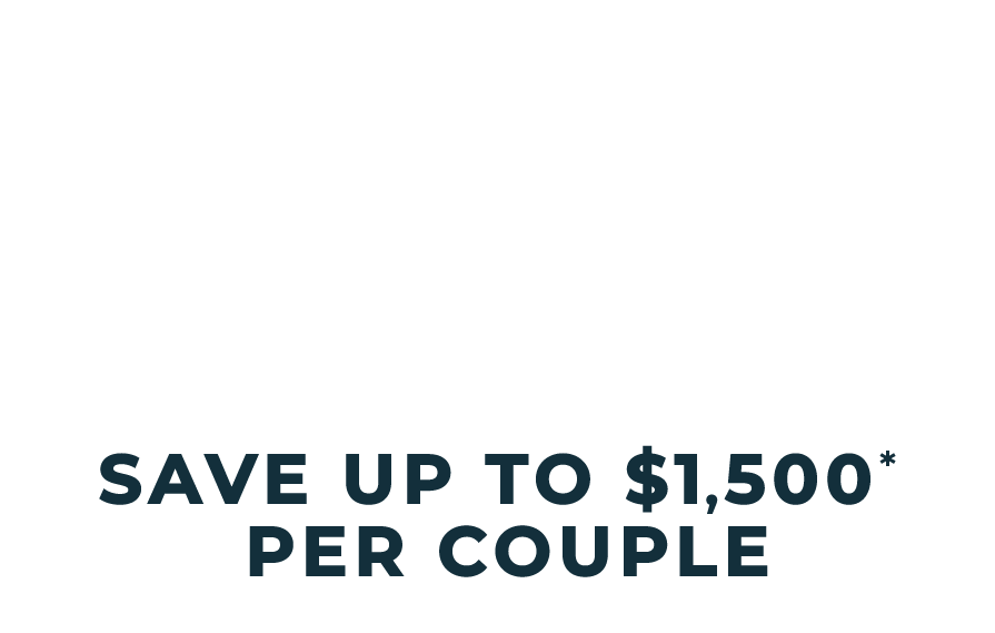 2026 New Season Sale — Save up to %1,500* per couple
