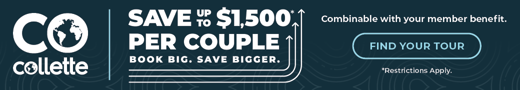 Save up to $1,500 Per Couple. Combinable with your member benefit.