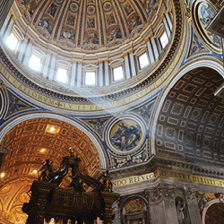 St Peters Basilica Dome Interior