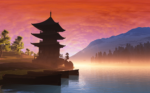china sunset