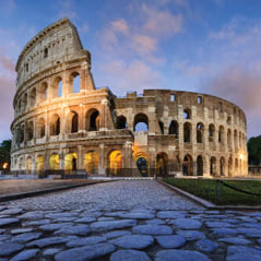 Colosseum at dusk 124148642 AdobeStockRF