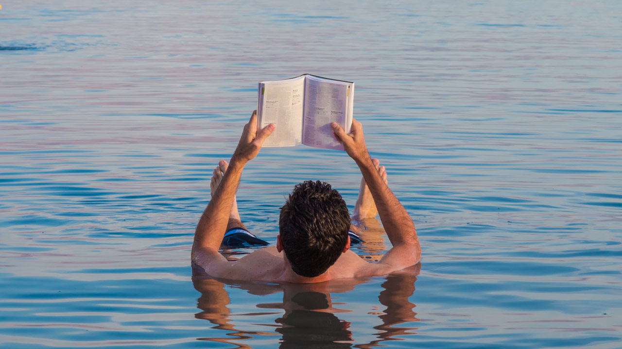 float in the dead sea