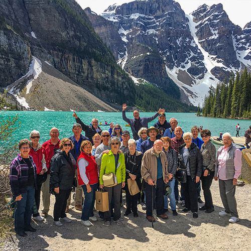 Group at the Canadian Rockies