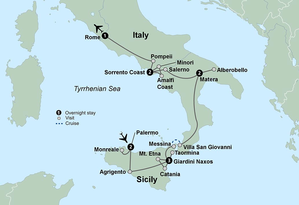 option trading italy map with cities