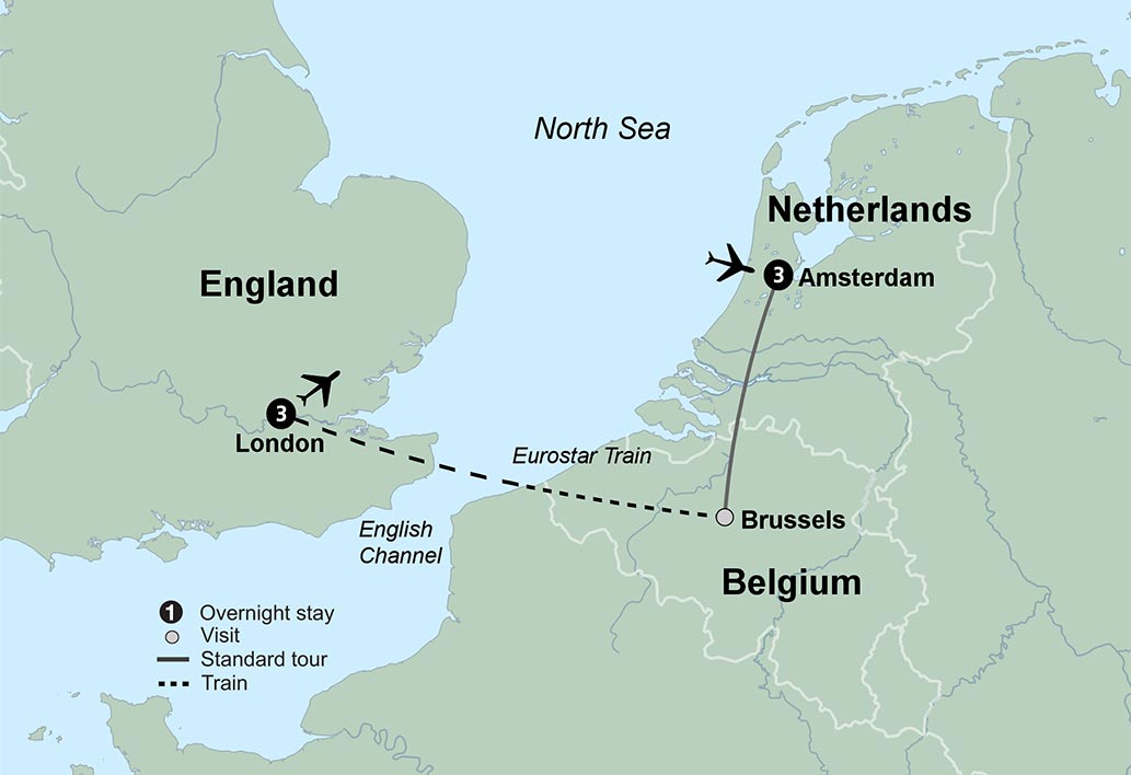 Amsterdam Map Europe