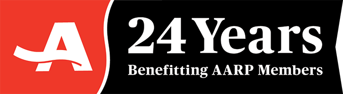 AARP 24 Years Logo