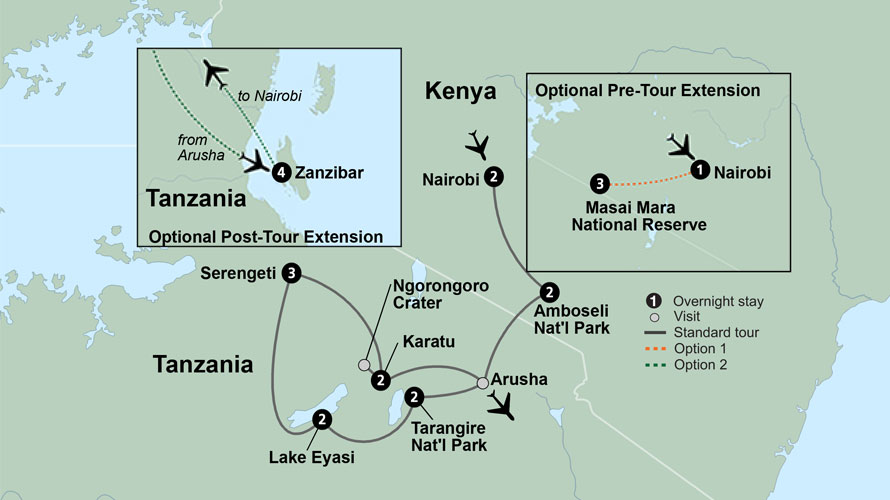 African Safari: Kenya and Tanzania