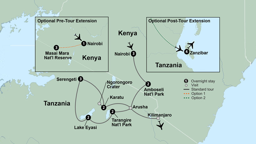 African Safari: Kenya and Tanzania