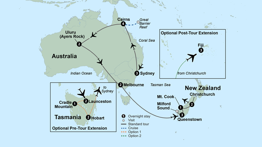 Australia's Outback to New Zealand's South Island Australia's Outback to New Zealand's South Island