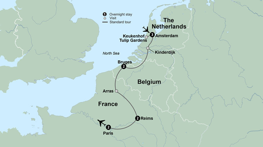 A Journey through the Netherlands, Belgium & France: Canals, Champagne & Culture A Journey through the Netherlands, Belgium & France: Canals, Champagne & Culture
