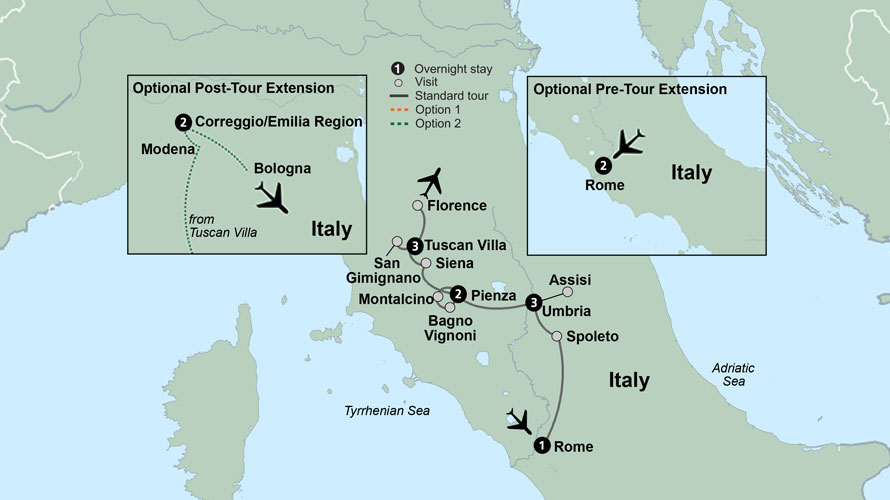 Tuscan & Umbrian Countryside