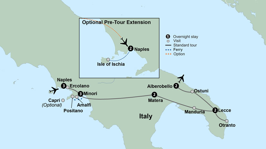 Italy: Amalfi Coast to Puglia