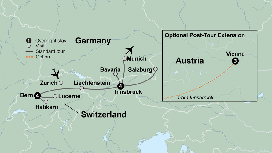 Discover Switzerland, Austria & Bavaria
