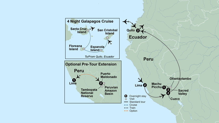 Machu Picchu & Galapagos Wonders