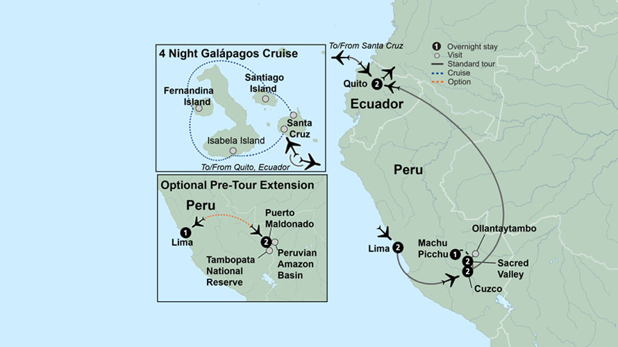 Machu Picchu & Galapagos Wonders